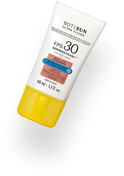 Embalagem Protetor Solar Facial Antioxidante Boti.Sun Ultra Fluido