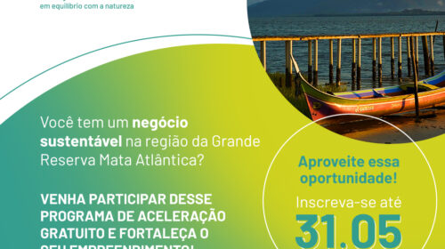 E logos da Fundação Grupo Boticário, Grande Reserva Mata Atlântica e Sebrae no final da imagem.