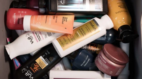 Imagem de várias embalagens de produtos do Grupo Boticário. Avaliação do Ciclo de Vida SKUs