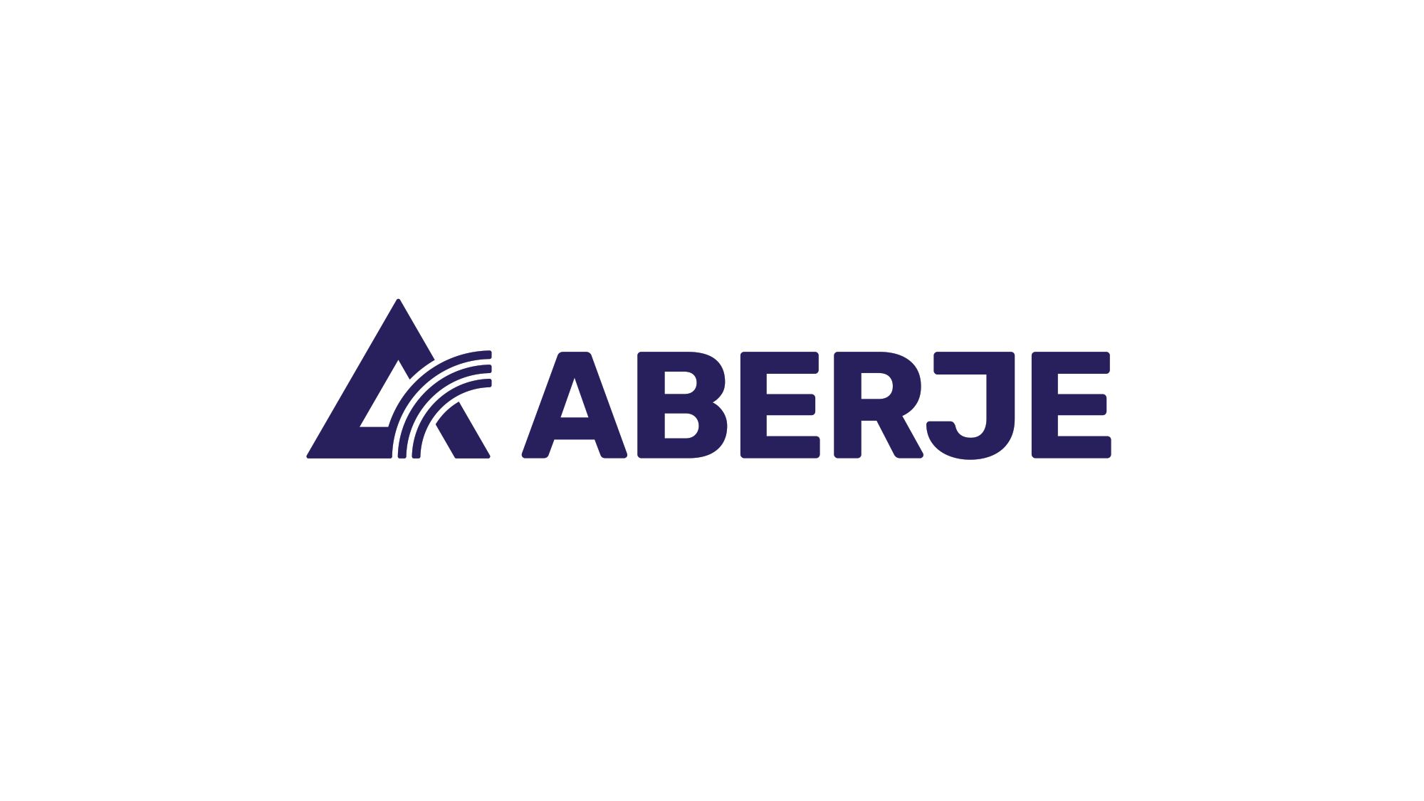 Na imagem, há a logomarca da empresa ABERJE sobre fundo branco.
