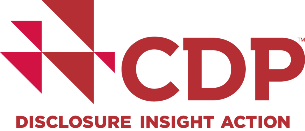 Na imagem, há a logomarca da organização CDP (Disclosure Insight Action).