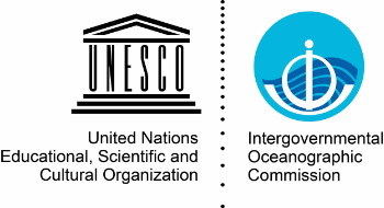 Na imagem, há a logomarca do COI - Comissão oceanográfica intergovernamental da Unesco.