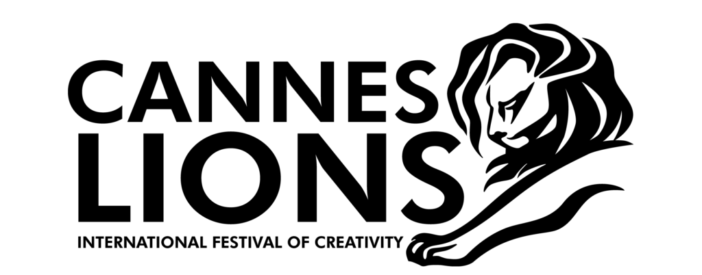 Na imagem, há a logomarca do Festival Internacional de Criatividade Cannes Lions.