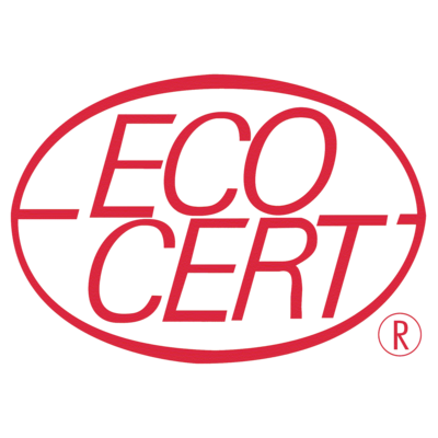 Na imagem, há a logo da empresa Ecocert sobre fundo branco.