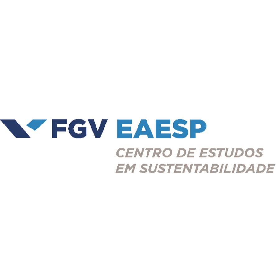 Na imagem, há a logo da Fundação Getúlio Vargas (FGV) EAESP - Centro de Estudos em Sustentabilidade.