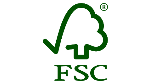 Na imagem, há a logo do selo FSC sobre fundo branco.