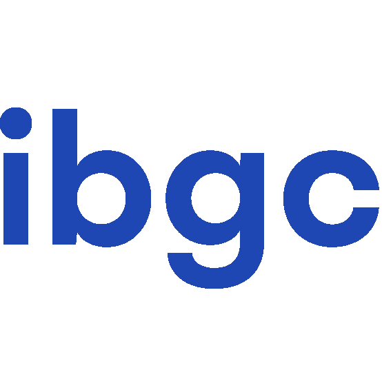 Na imagem, há a logomarca da IBGC sobre fundo branco.