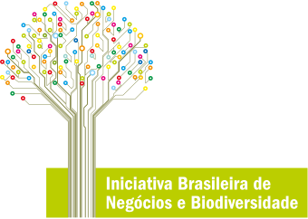 Na imagem, há a logomarca da Iniciativa Brasileira de Negócios e Biodiversidade.